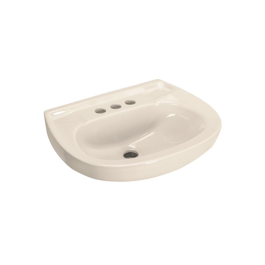 MUBA-10M Lavabo de porcelana con rebosadero, marfil, FOSET