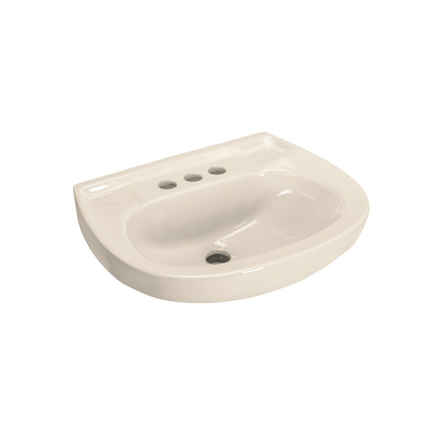 MUBA-10M Lavabo de porcelana con rebosadero, marfil, FOSET