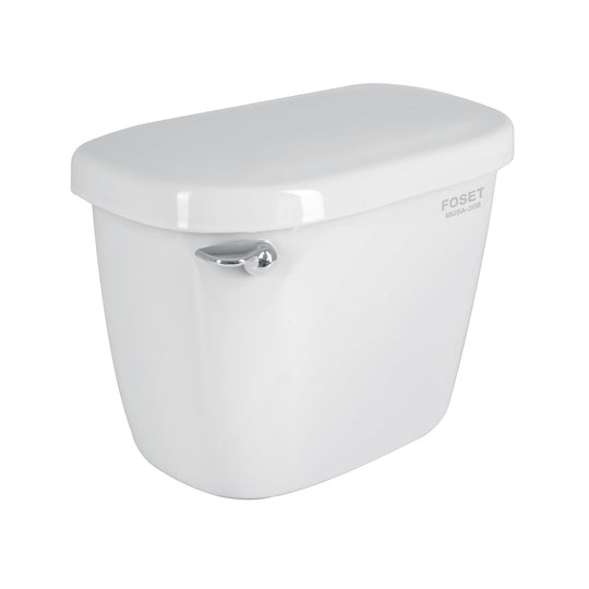 MUBA-30B Tanque bajo de porcelana con accesorios, blanco, FOSET
