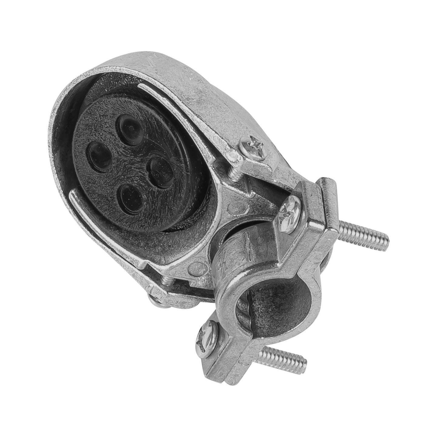 MUFA-1/2 Mufa con abrazadera para tubo 1/2", VOLTECK