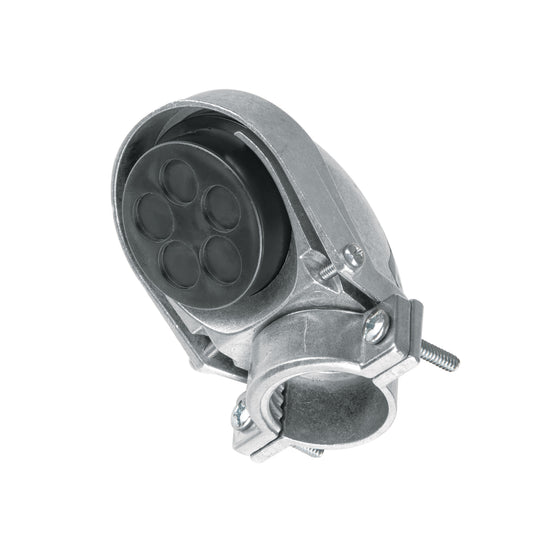 MUFA-1 Mufa con abrazadera para tubo 1", VOLTECK