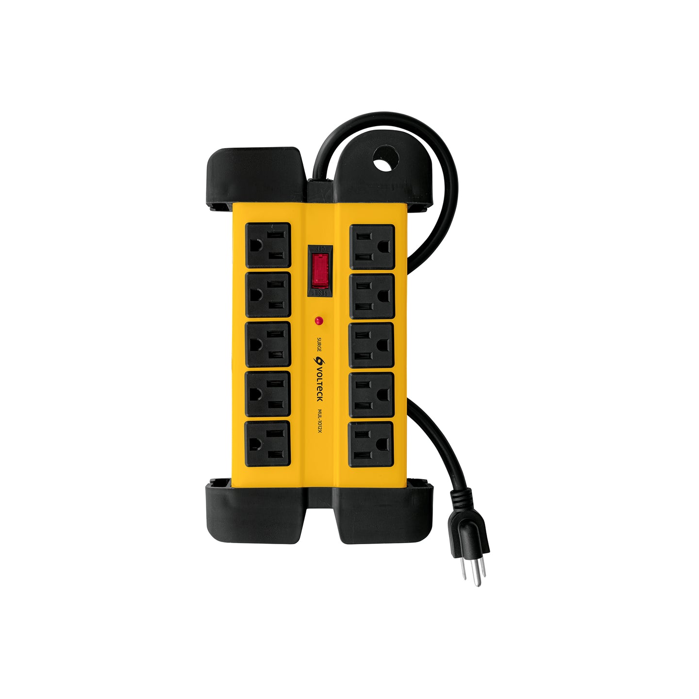 MUL-1012X Multicontacto 14 AWG industrial supresor picos 10 entradas