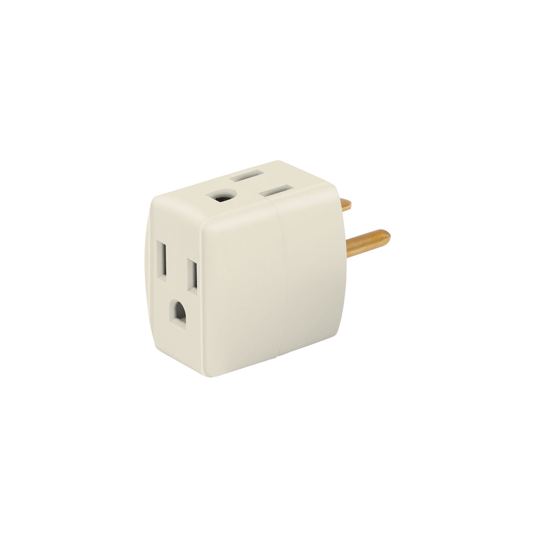 MUL-310 Multicontacto triple aterrizado, tipo cubo, Volteck