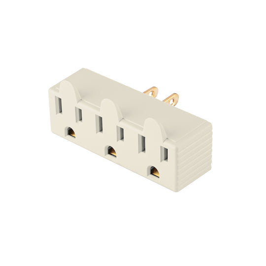 MUL-320 Multicontacto triple aterrizado, barra, Volteck