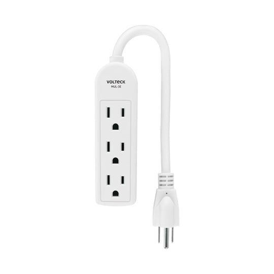 MUL-3E Multicontacto doméstico 3 entradas, VOLTECK