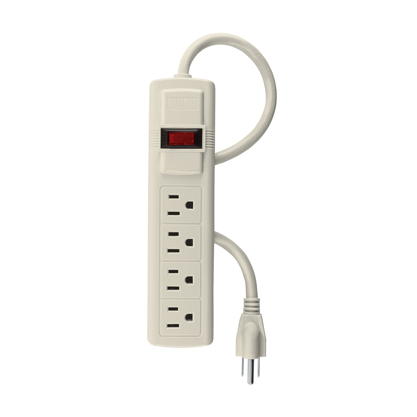 MUL-4 Multicontacto 16 AWG uso rudo con 4 entradas, VOLTECK