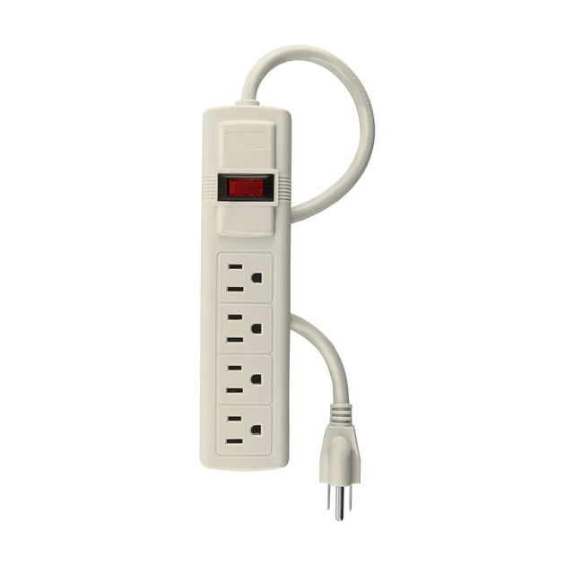 MUL-4 Multicontacto 16 AWG uso rudo con 4 entradas, VOLTECK
