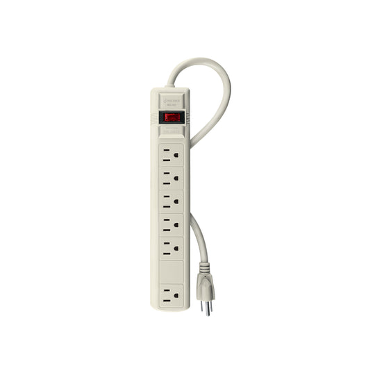 MUL-6 Multicontacto 16 AWG uso rudo con 6 entradas, VOLTECK