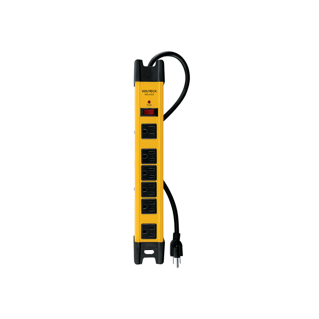 MUL-612X Multicontacto 14 AWG industrial supresor de picos 6 entradas