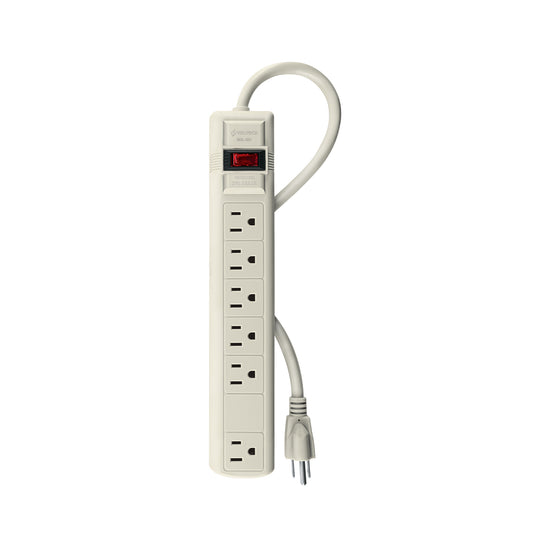 MUL-627 Multicontacto 14 AWG 6 entradas supresor de picos 270 joules