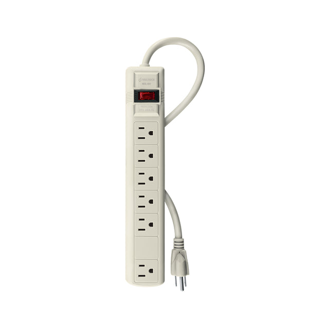 MUL-627 Multicontacto 14 AWG 6 entradas supresor de picos 270 joules