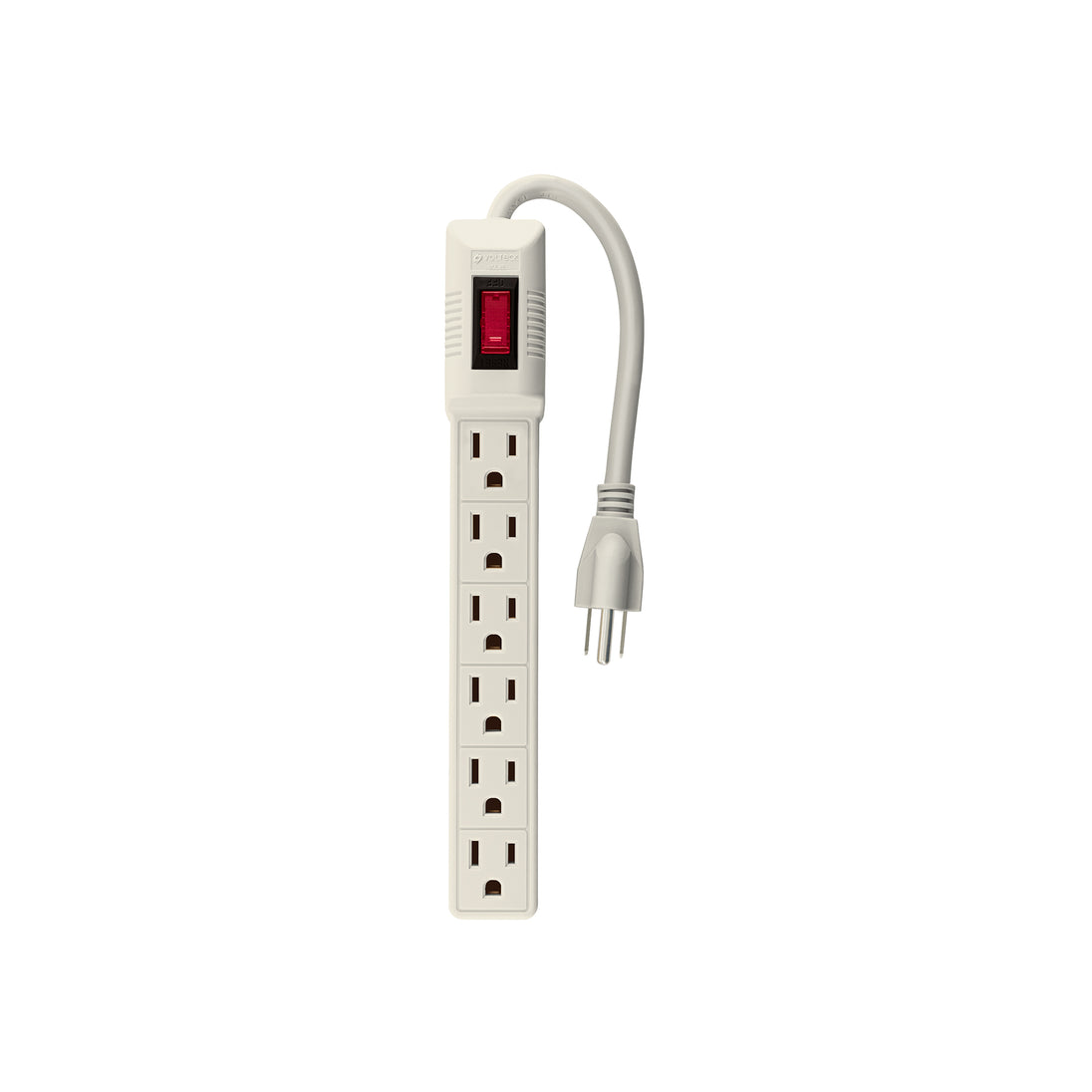 MUL-6E Multicontacto 16 AWG doméstico 6 entradas, Volteck