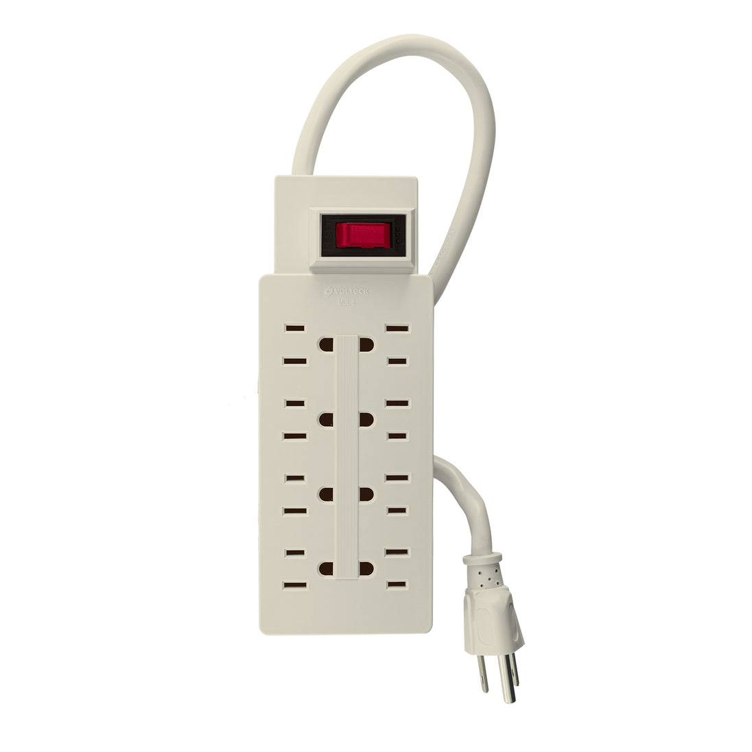 MUL-8 Multicontacto 14 AWG uso rudo con 8 entradas, VOLTECK