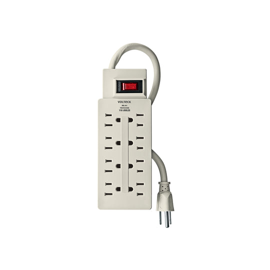 MUL-811 Multicontacto 14 AWG 8 entradas supresor de picos 110 joules