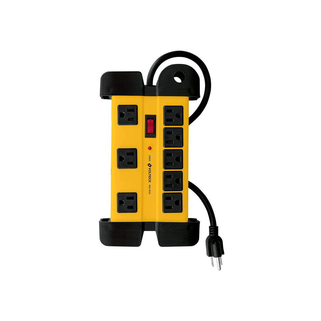 MUL-812X Multicontacto 14 AWG industrial supresor de picos 8 entradas