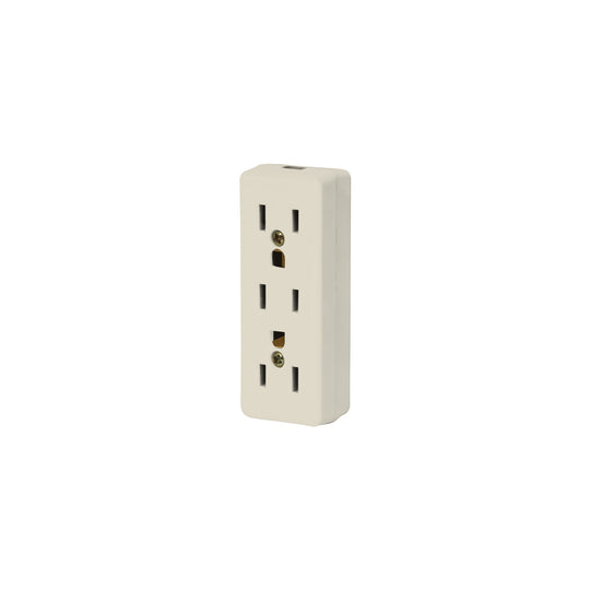 MULEX-3 Multicontacto triple para extensión, 2 polos + tierra