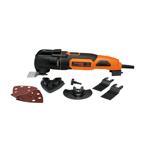 MULH-35A Multiherramienta 350W con 9 accesorios, TRUPER PRO