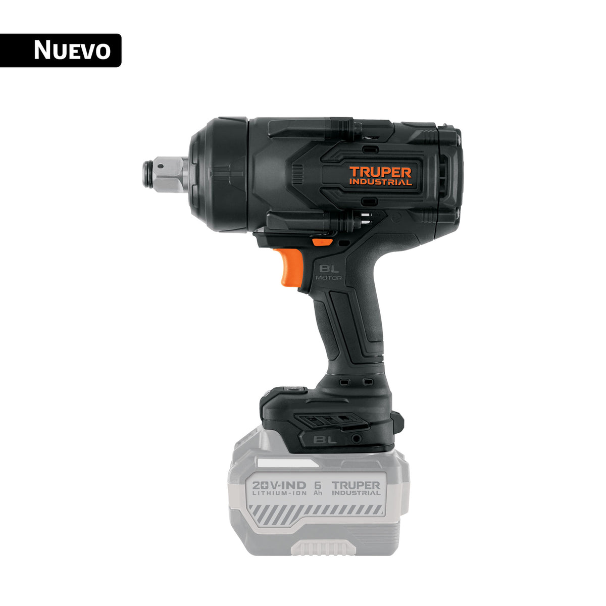 Llave Impacto Inalámbrica Truper 20V 3/4" 1,300 Nm Brushless N20-LL13-0