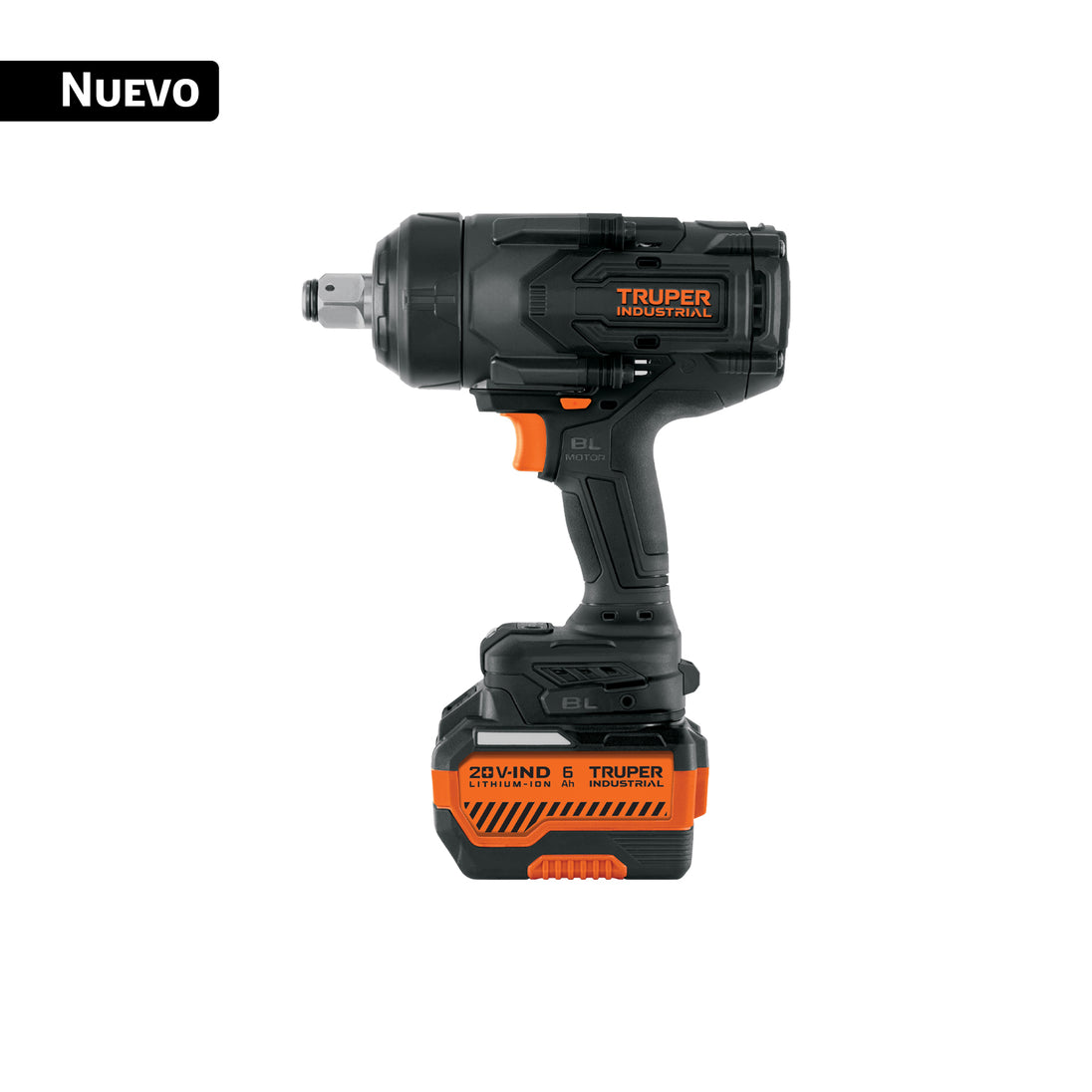 Llave Impacto Truper 20V 3/4" Brushless 1300Nm Batería 6Ah | N20-LL13-1