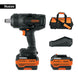 Llave Impacto Truper 20V Brushless 3/4" 1300Nm 2 Baterías 6Ah N20-LL13-2