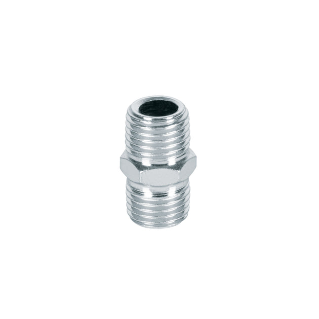 NIPLE-P Niple de acero, macho-macho, cuerda 1/4" NPT, PRETUL