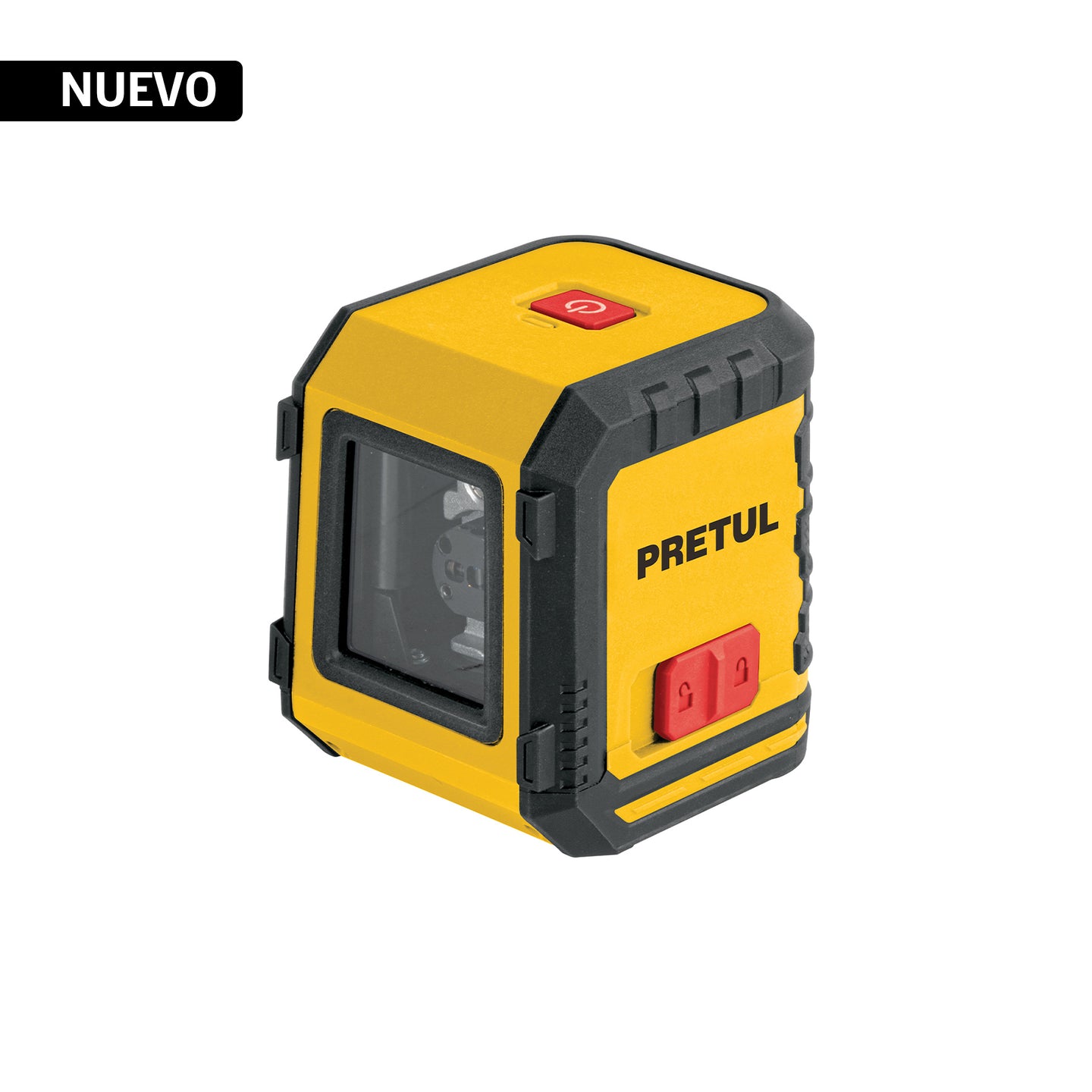 NL-5P Nivel láser rojo, alcance 5 m, de pilas, PRETUL