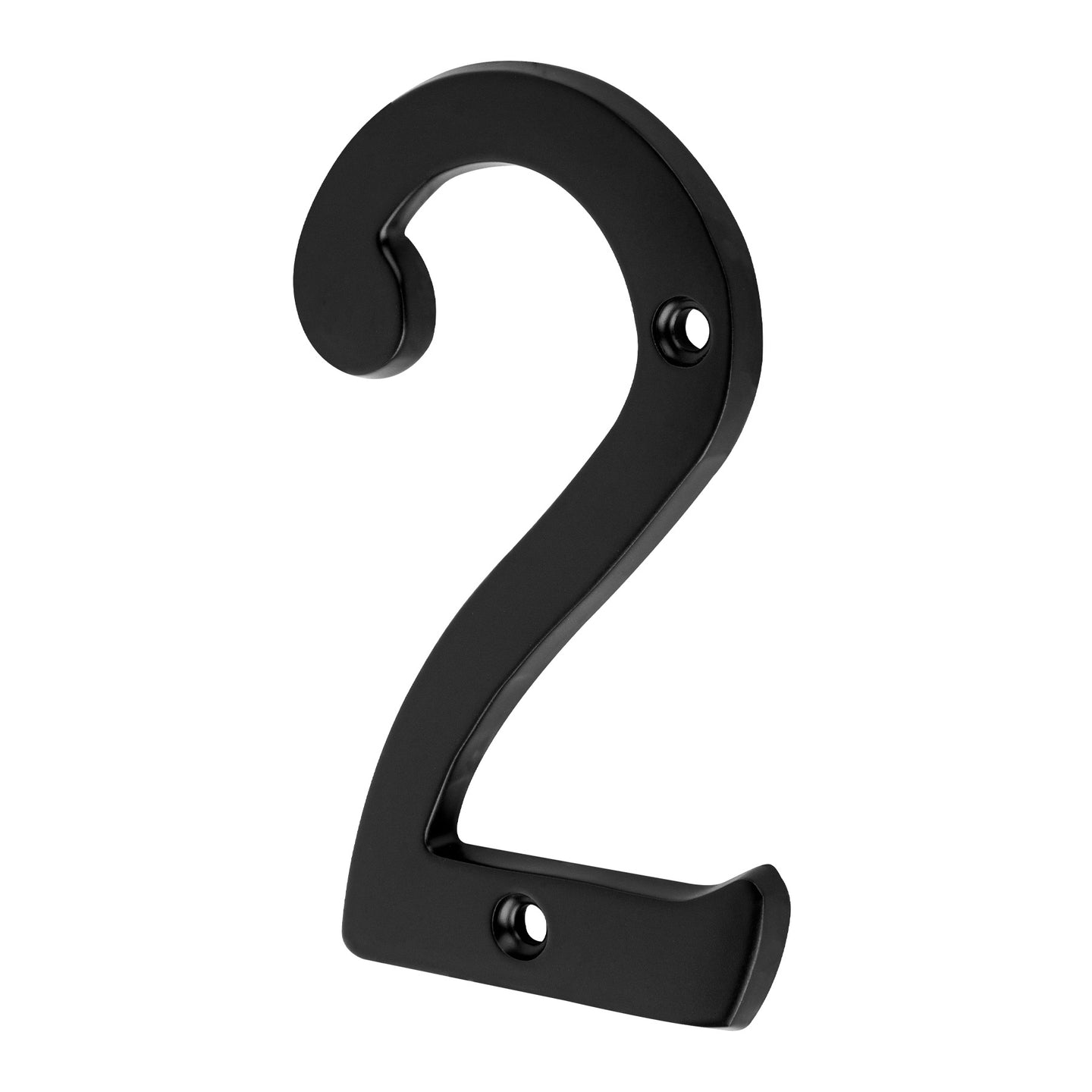 NUCH-2N Número 2 de latón sólido 4", negro,  HERMEX