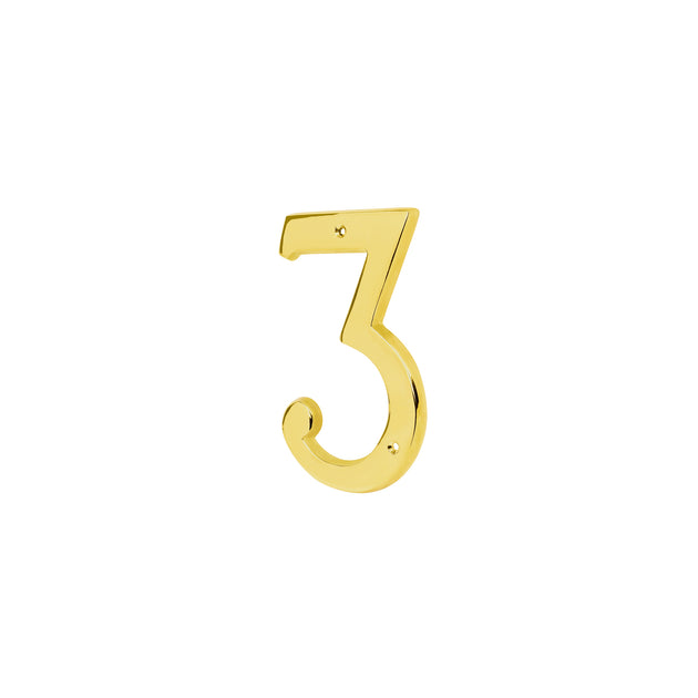 NUCH-3 Número 3 de latón sólido 4", HERMEX