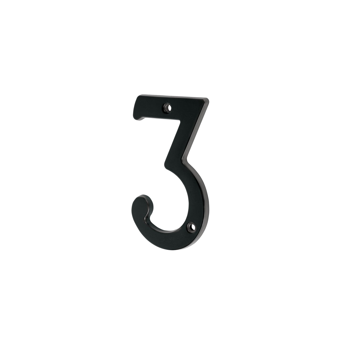 NUCH-3N Número 3 de latón sólido 4", negro,  HERMEX