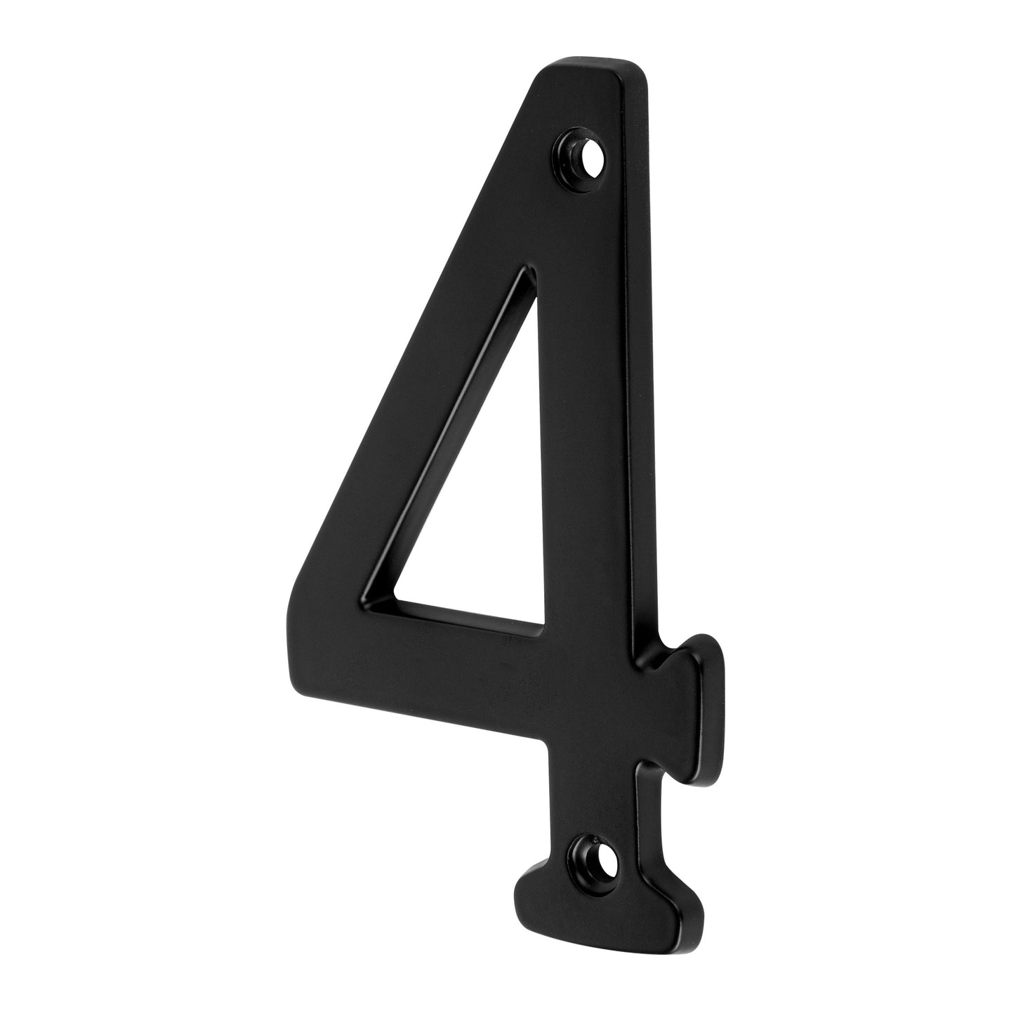 NUCH-4N Número 4 de latón sólido 4", negro,  HERMEX