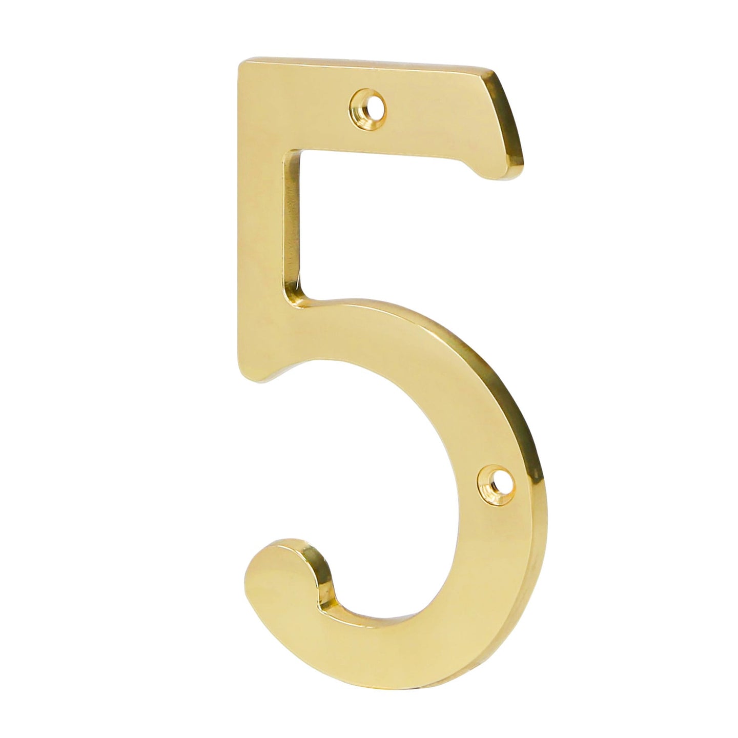 NUCH-5 Número 5 de latón sólido 4", HERMEX
