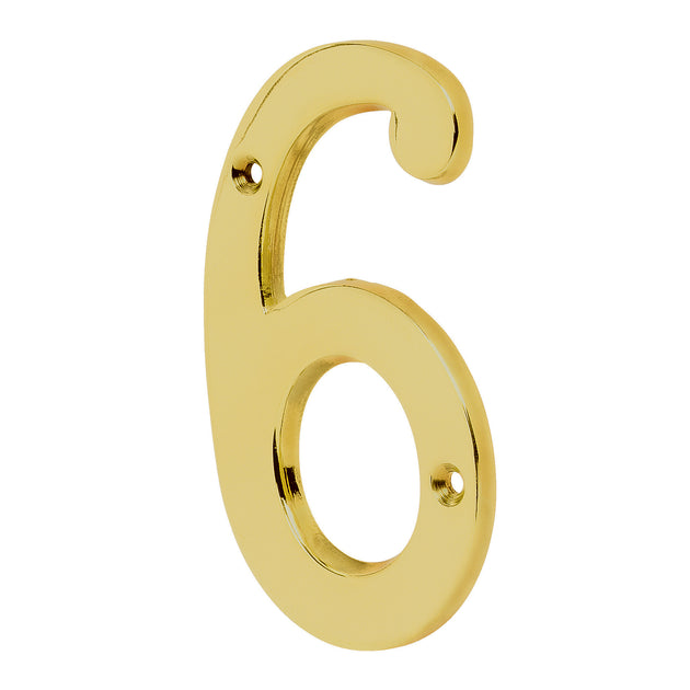 NUCH-6 Número 6 de latón sólido 4", HERMEX