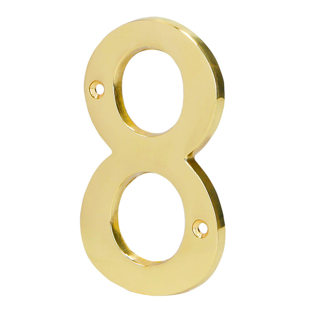 NUCH-8 Número 8 de latón sólido 4", HERMEX