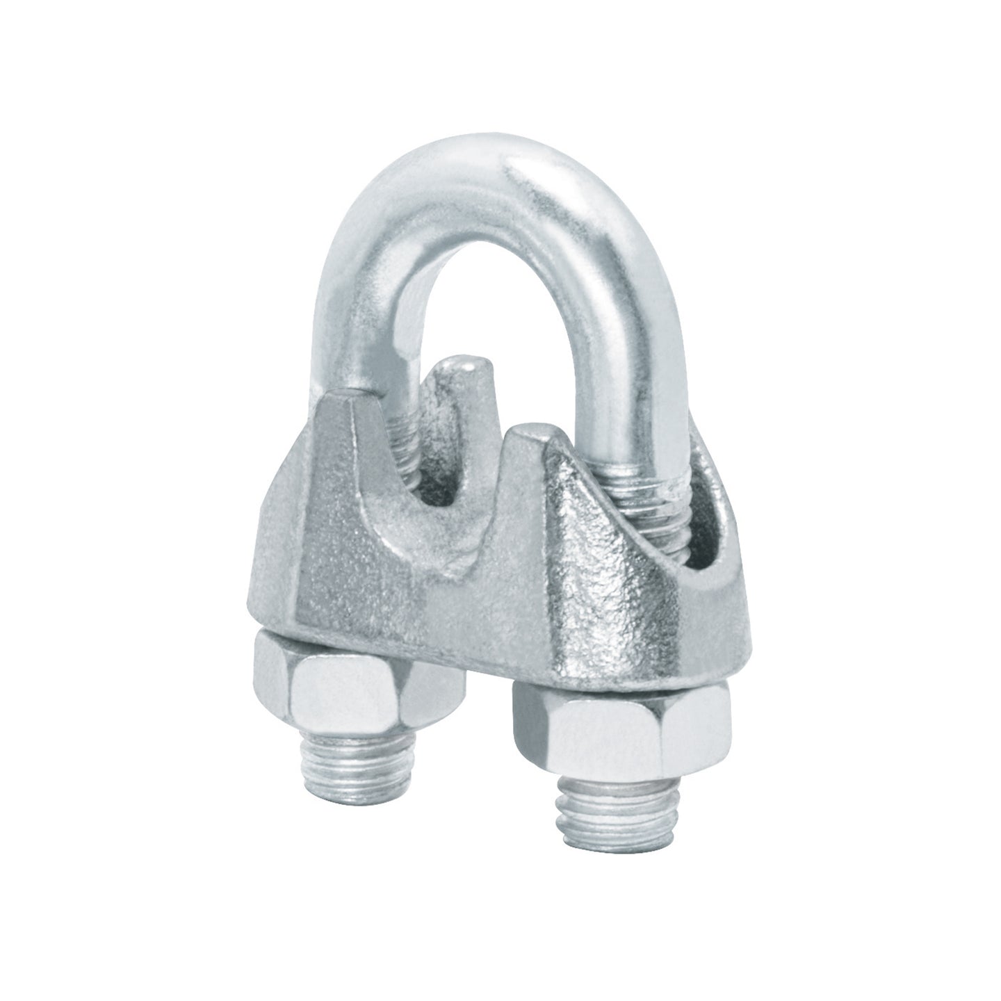 NUDO-1/2 Blíster c/1 nudo (perro) de hierro p/cable de 1/2", FIERO