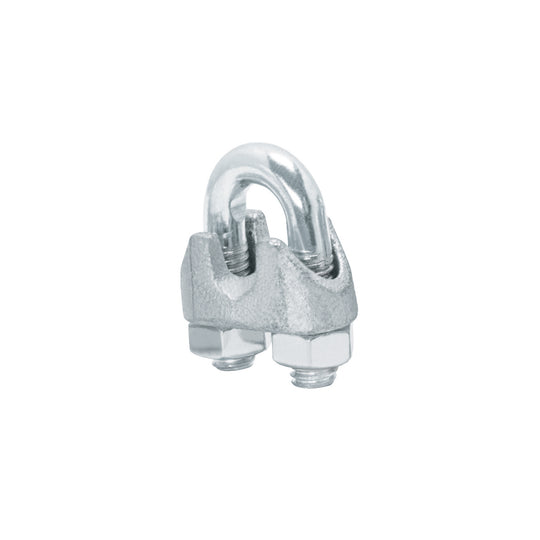 NUDO-1/4 Blíster c/2 nudos (perros) de hierro p/cable de 1/4", FIERO
