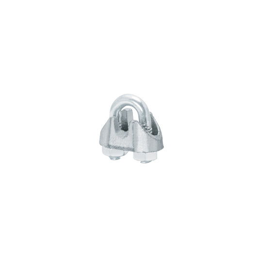NUDO-1/8 Blíster c/2 nudos (perros) de hierro p/cable de 1/8", FIERO