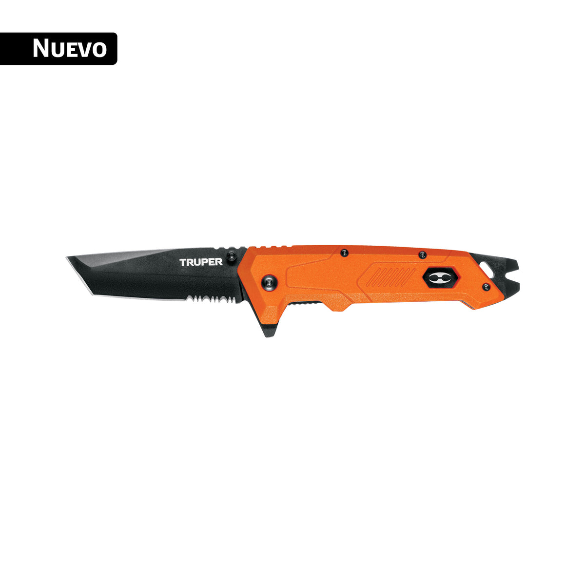 Navaja Plegable Truper NV-32 Punta Tanto Acero Molibdeno Titanio