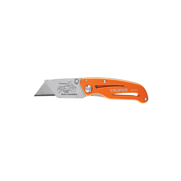 NV-6X Navaja abatible 6" cuerpo de aluminio y acero inox, Truper