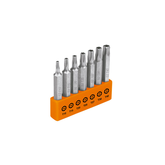 P7-20TS Juego de 7 puntas torx combinadas c/seguro largo 2", Expert
