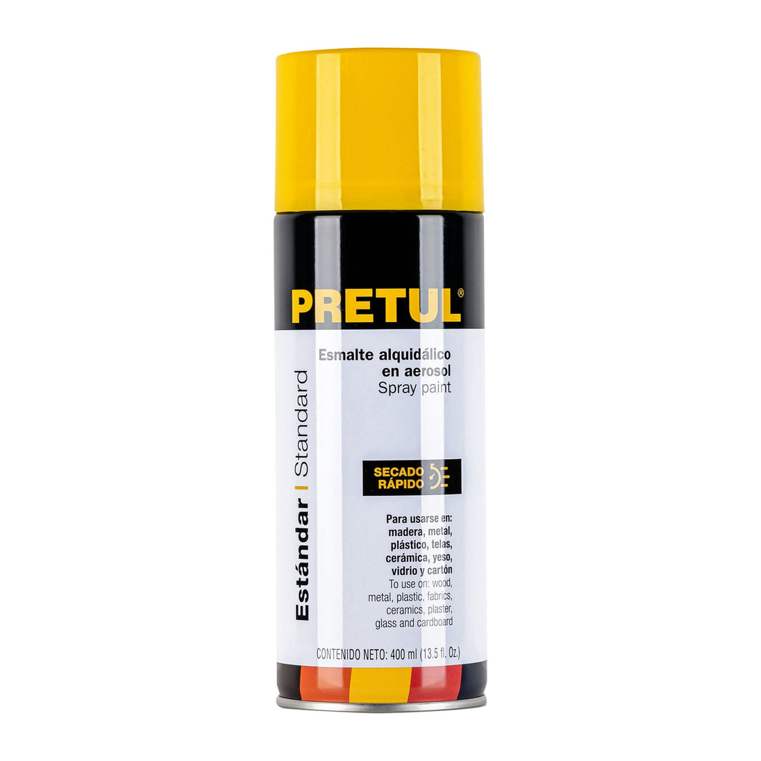 PA-AC-P Pintura en aerosol, amarillo canario, 400 ml, PRETUL