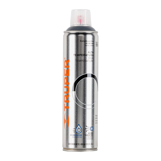 PA-ALTE-A Pintura en aerosol alta temp. bote esbelto, aluminio,400ml