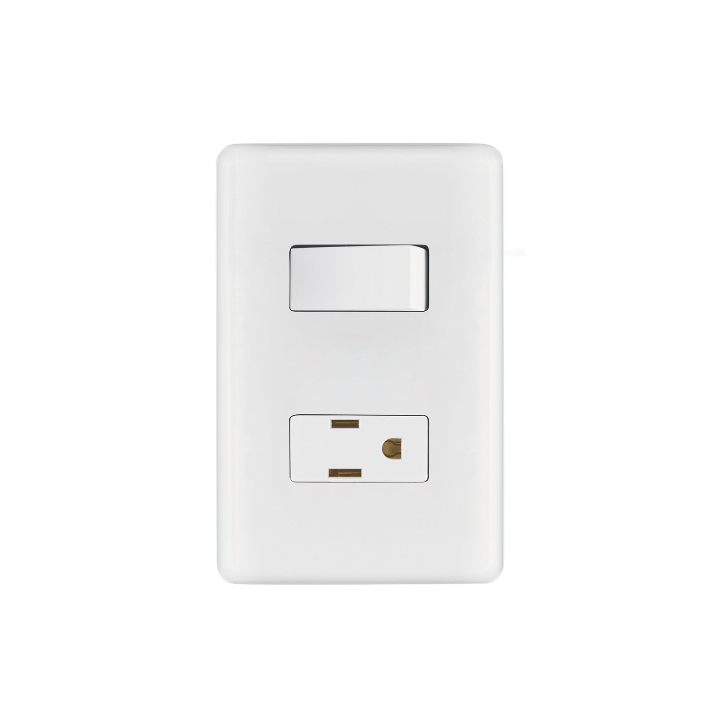 PA-APCO-B Placa armada contacto e interruptor sencillo, Volteck Basic