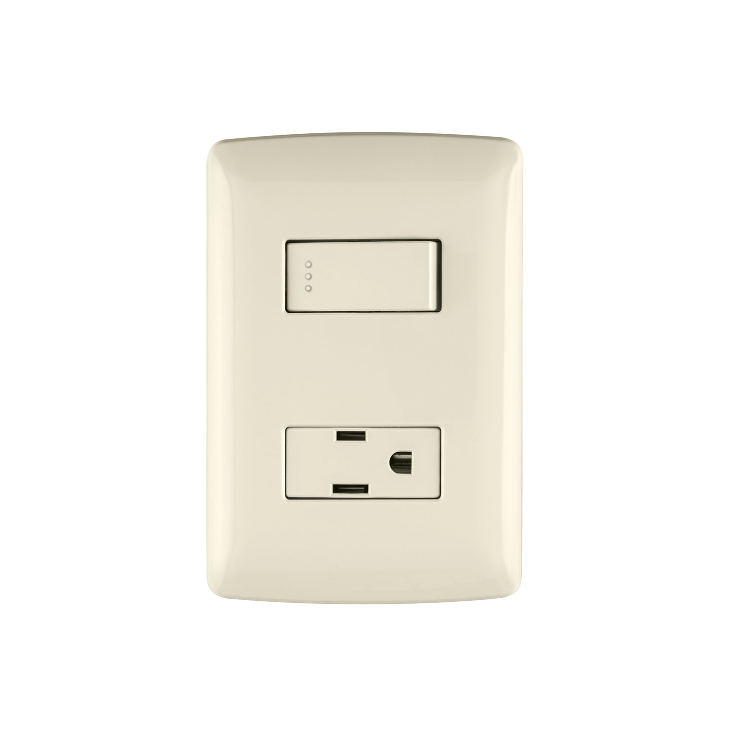 PA-APCO-I Placa armada contacto e interruptor, marfil, línea Italiana