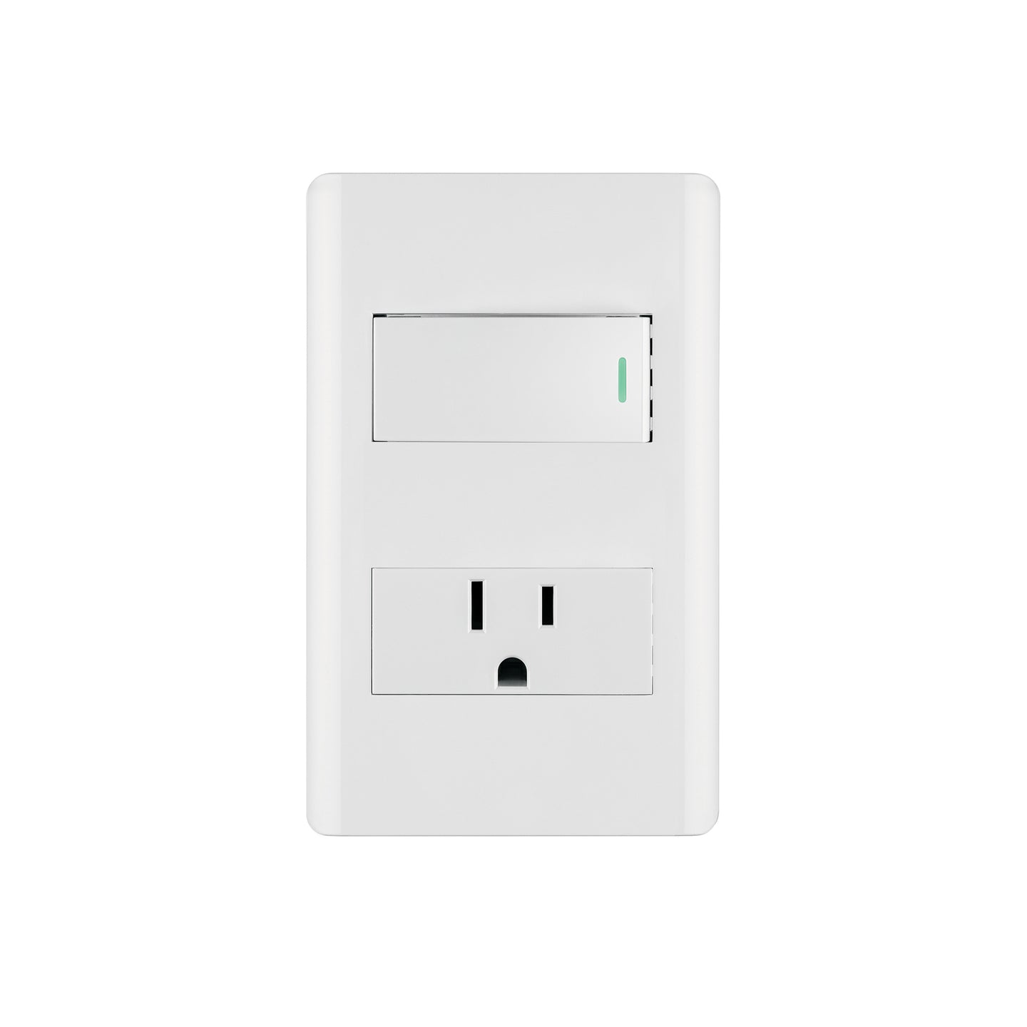 PA-APCO1-LB Placa armada blanca interruptor y contacto 1 módulo, Lisboa