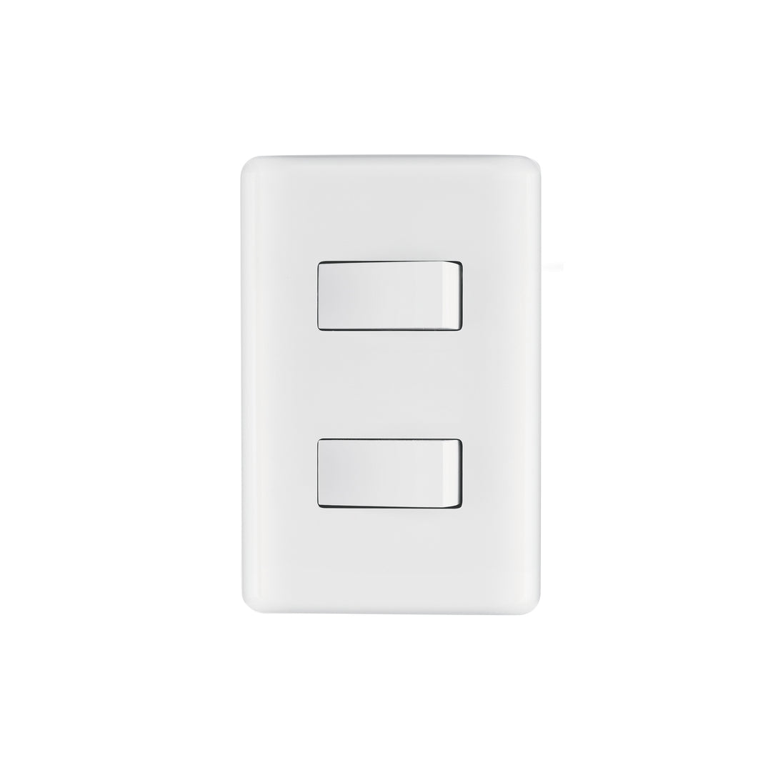 PA-APDO-B Placa armada con 2 interruptores sencillos, Volteck Basic