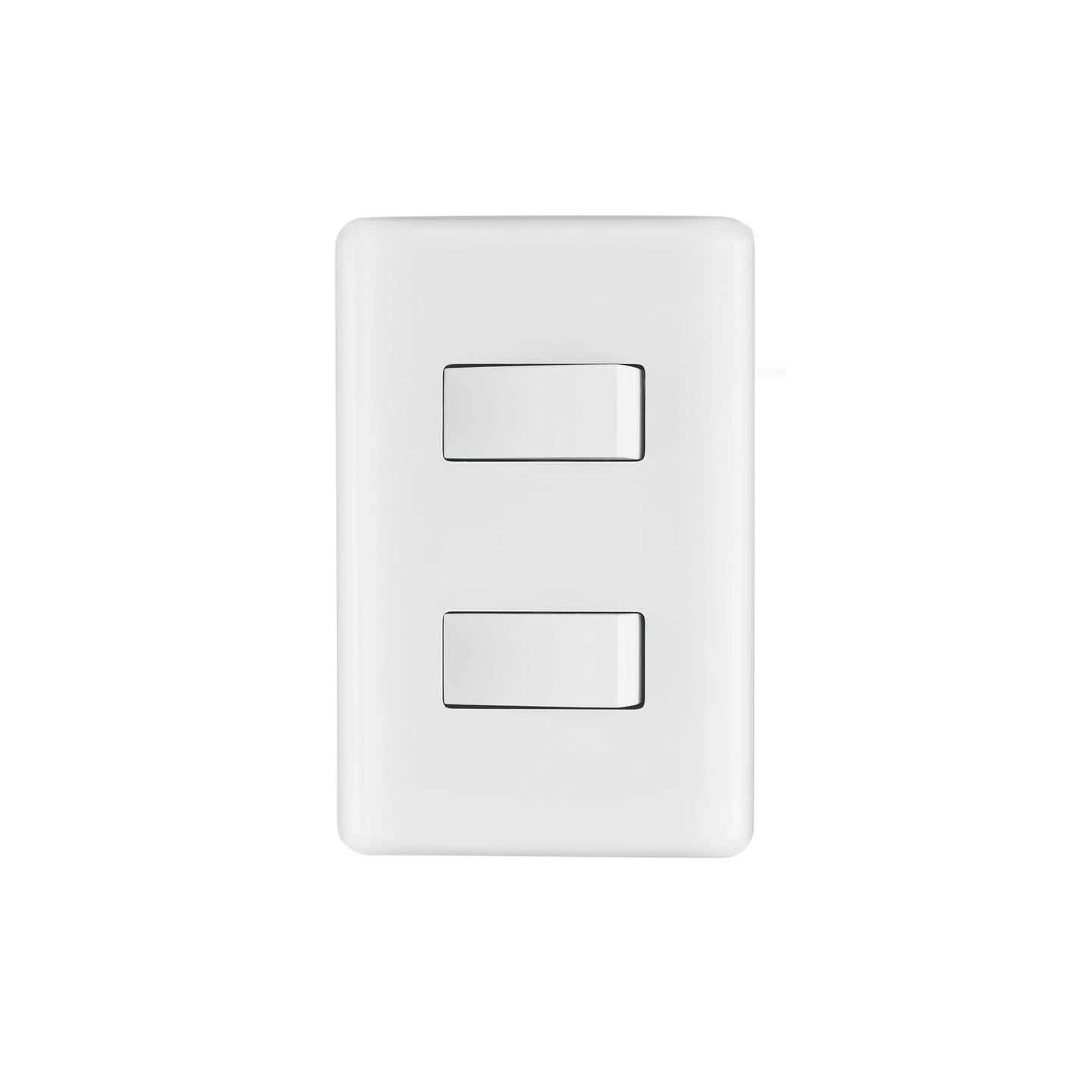 PA-APDO-B Placa armada con 2 interruptores sencillos, Volteck Basic