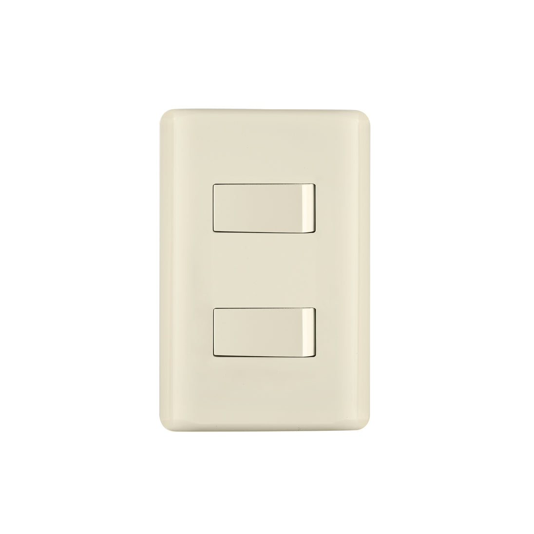 PA-APDO-BI Placa armada, 2 interruptores, marfil, Volteck