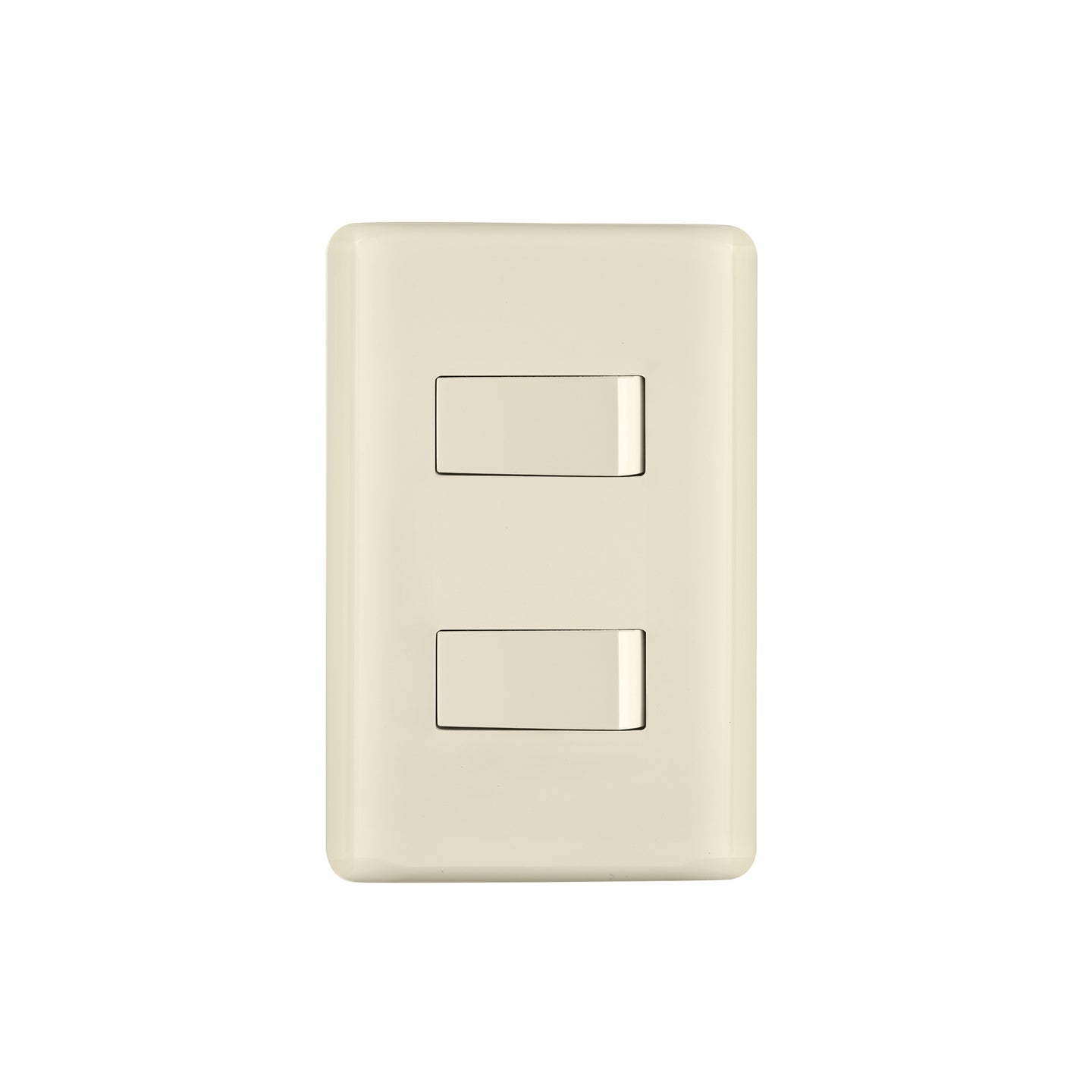 PA-APDO-BI Placa armada, 2 interruptores, marfil, Volteck