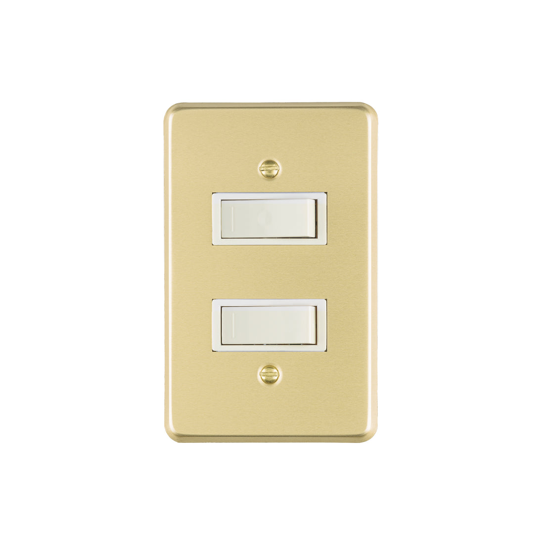 PA-APDO-E Placa armada 2 interruptores sencillos, línea Económica