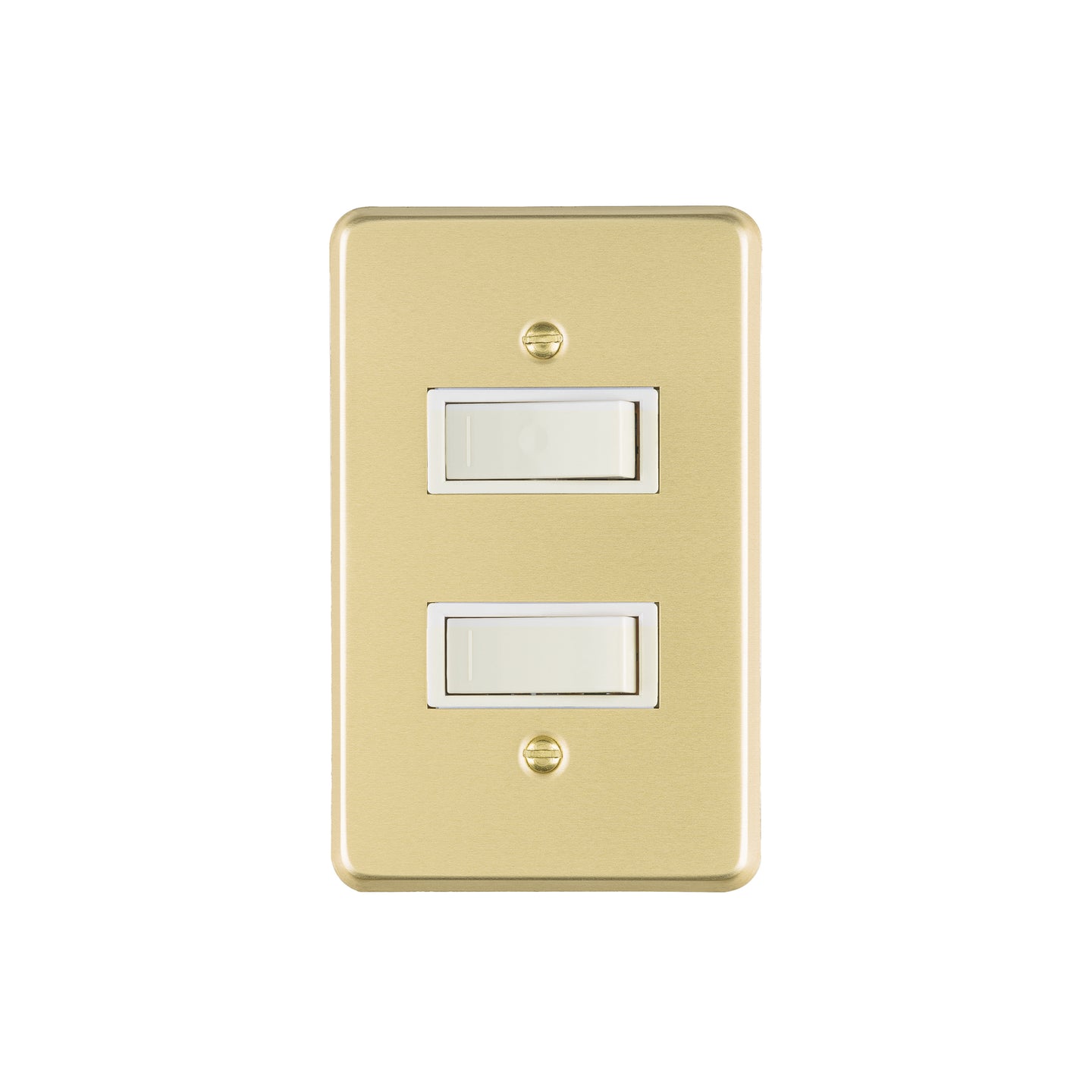PA-APDO-E Placa armada 2 interruptores sencillos, línea Económica